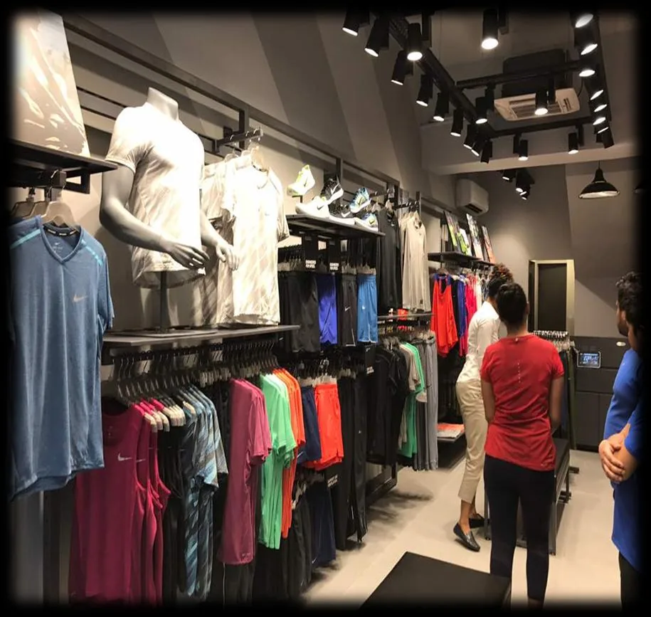 Nike retail interior project photograph