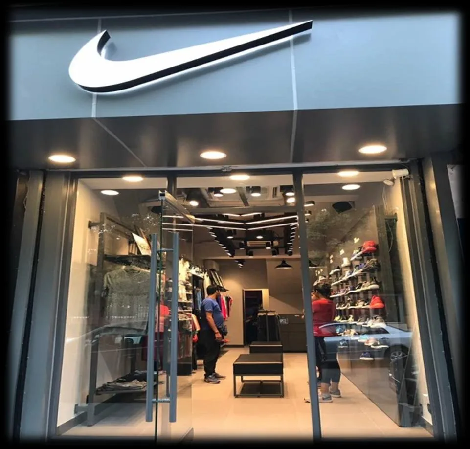 Nike retail storefront project shown in Magnate profile