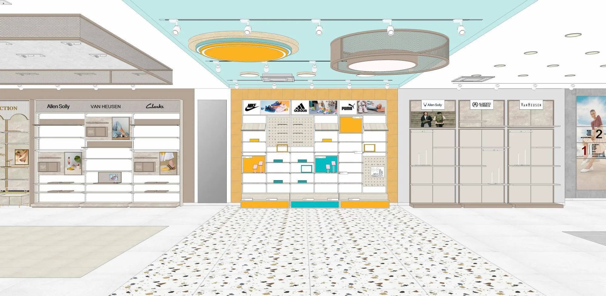 3D retail interior concept from supplied company profile